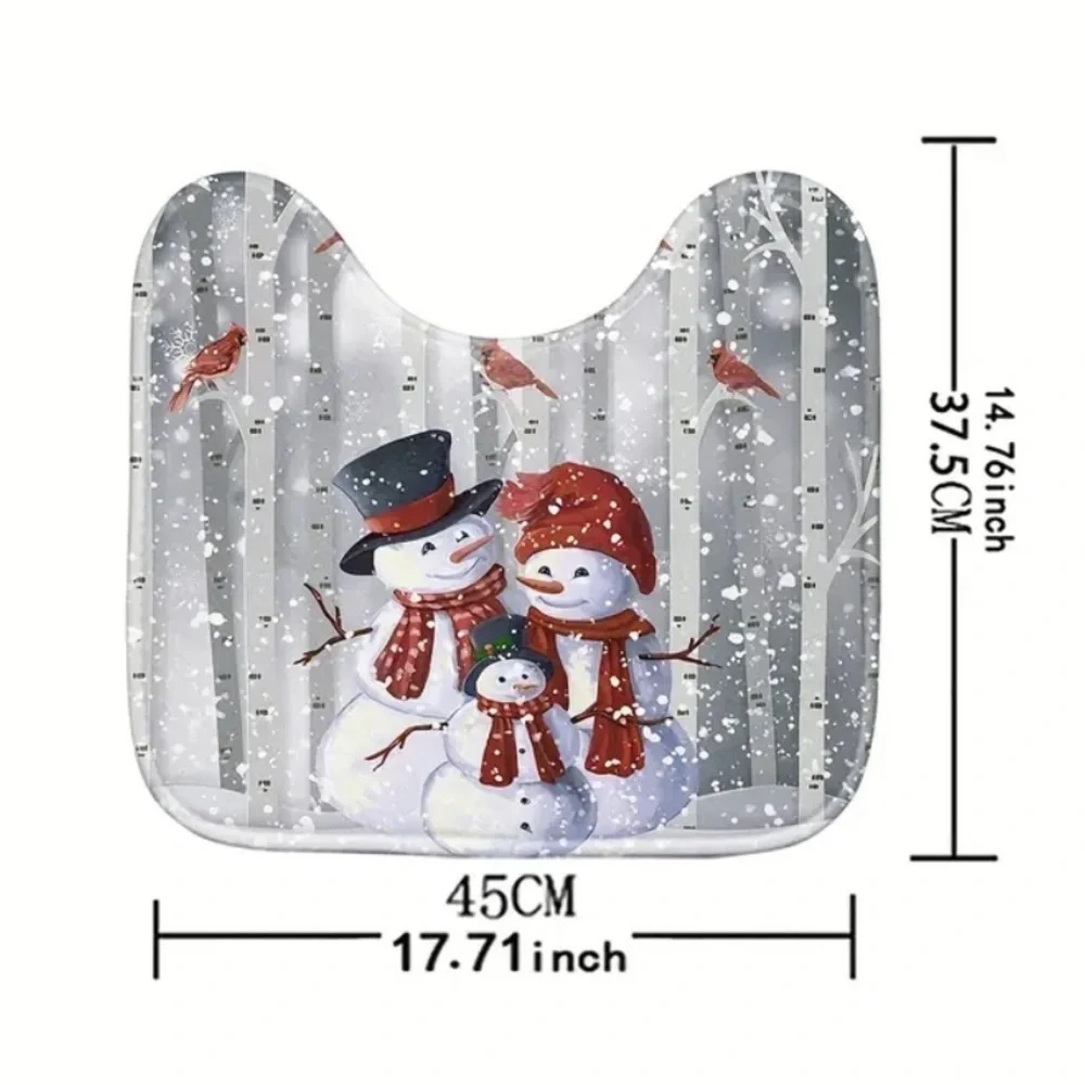 4pc Mr. & Mrs. Snowman Bathroom Set NWT